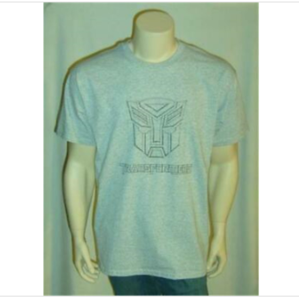 Y2K TRANSFORMERS Officially Licensed Hasbro Gray T Shirt Adult Small NOS